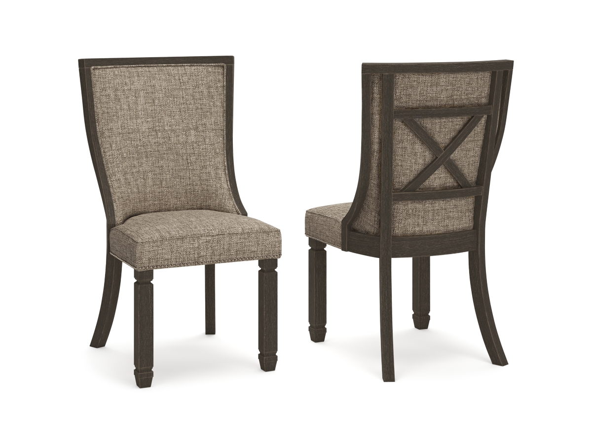 Tyler Creek Side Chair - Black/Grey - (D736-02)