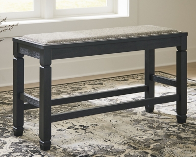 Tyler Creek Counter Height Dining Bench, Antique Black, large