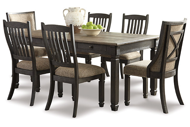Tyler Creek Dining Table And 6 Chairs, Rectangular Dining Table And 6 Chairs