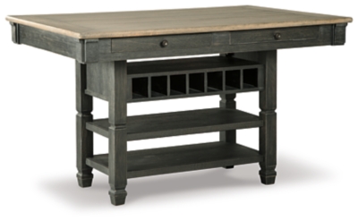 Ashley furniture wine online rack table