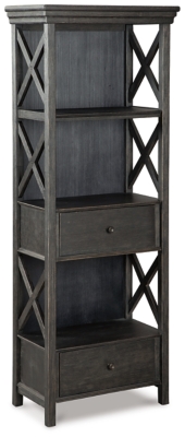 Tyler Creek Display Cabinet, Black/Gray, large