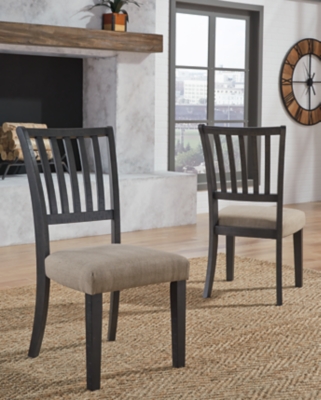 D741-02 Baylow Rake Back Dining Chair with Upholstered Sea sku D741-02