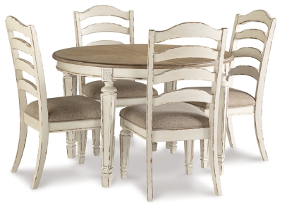 Ashleys furniture round online dining table