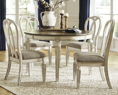 Realyn Dining Table and 6 Chairs Set | Ashley Furniture HomeStore