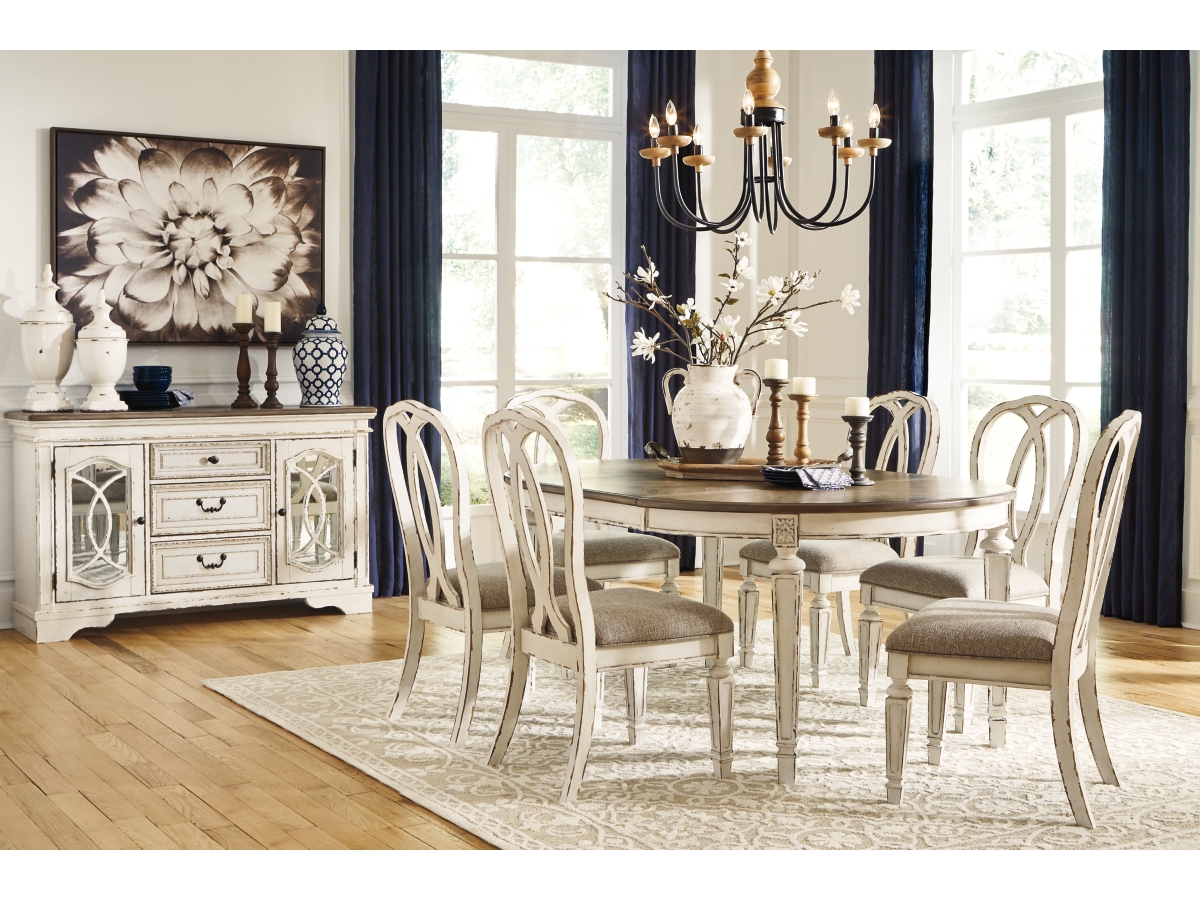 Realyn Dining Room Chair (リーリン ダイニングチェア) Realyn Ribbon Back Dining Chair | Ashley