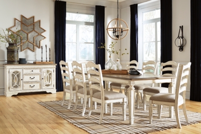 Realyn Dining Table And 8 Chairs Set Ashley Furniture Homestore