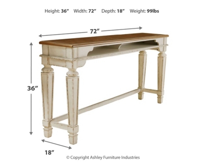 sofa table height