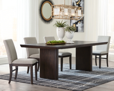 APG-D745-454 Bruxworth Dining Table and 4 Chairs, Dark Brown sku APG-D745-454