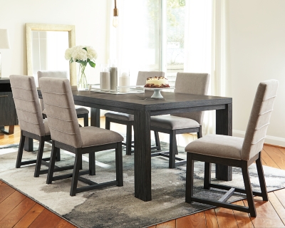 Bellvern Dining Table And 6 Chairs Set, How Long Is A Dining Room Table That Seats 6