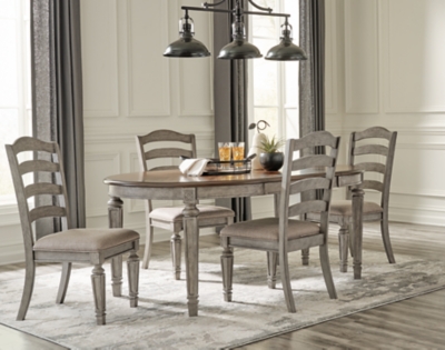 Lodenbay Dining Table and 4 Chairs, Two-tone