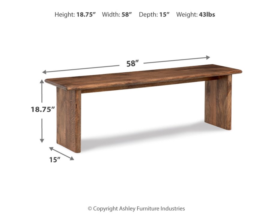 Isanti Dining Table, 4 Chairs and Bench - image 6