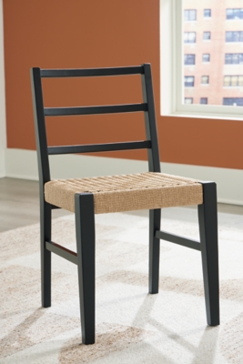 Isanti Dining Chair (Set of 2), Light Brown/Black