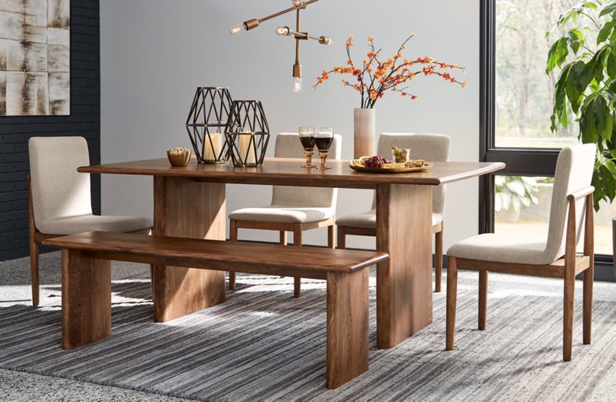Isanti Dining Table, 4 Chairs and Bench - image 2