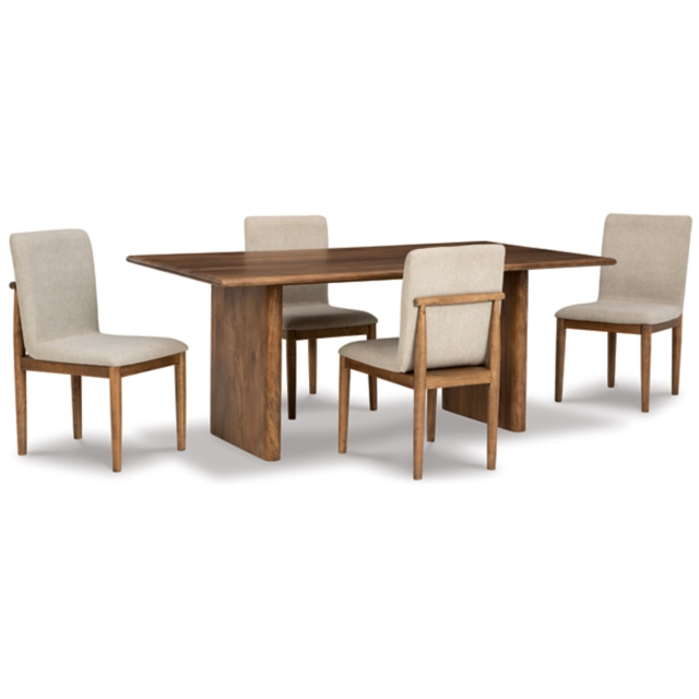 Isanti Dining Table and 4 Chairs Set