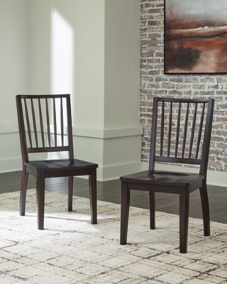 D753-01 Charterton Dining Chair (Set of 2), Brown sku D753-01