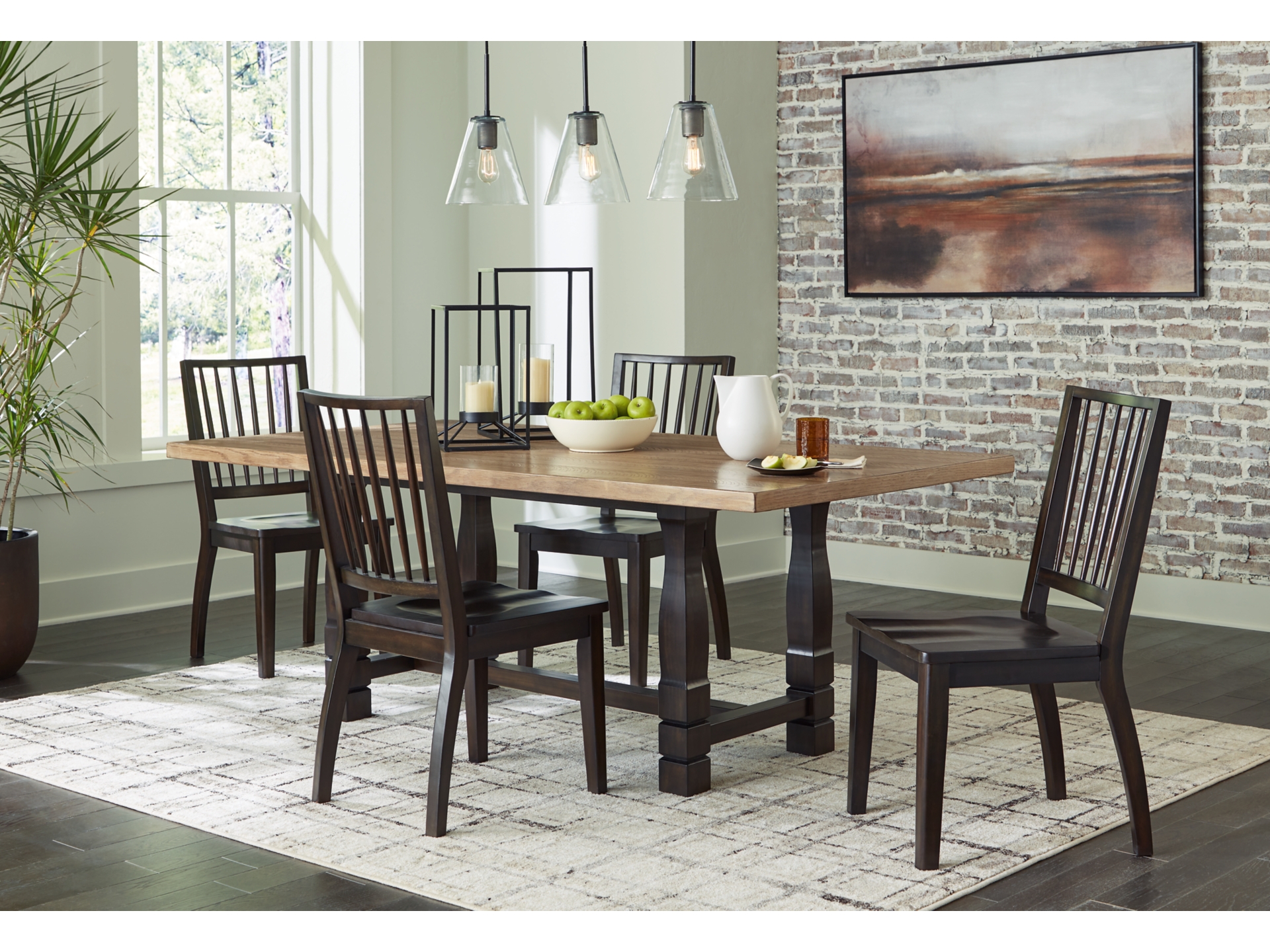 Charterton Dining Table and 4 up to 8 Chairs