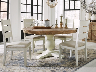 White dining table discount design