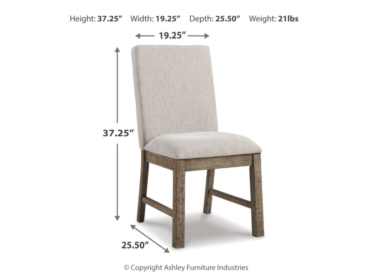 Ashley furniture upholstered dining chairs hotsell