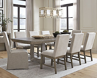 Langford Extendable Dining Table with Picture Frame Legs