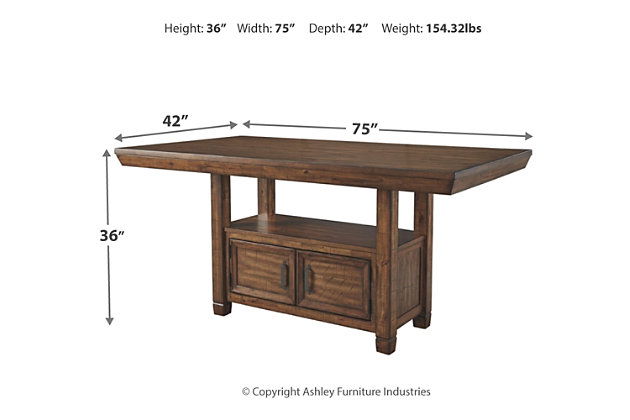 Royard Counter Height Dining Table Ashley, Royard Counter Height Dining Room Table Set