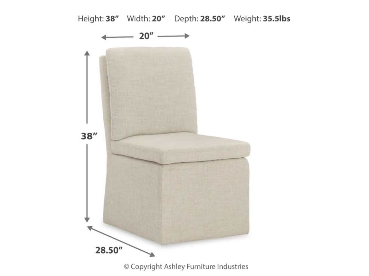 Krystanza Dining Chair - Oatmeal - (D766-02)
