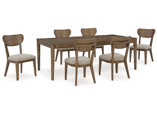 Roanhowe Extendable Dining Table and 6 Chairs