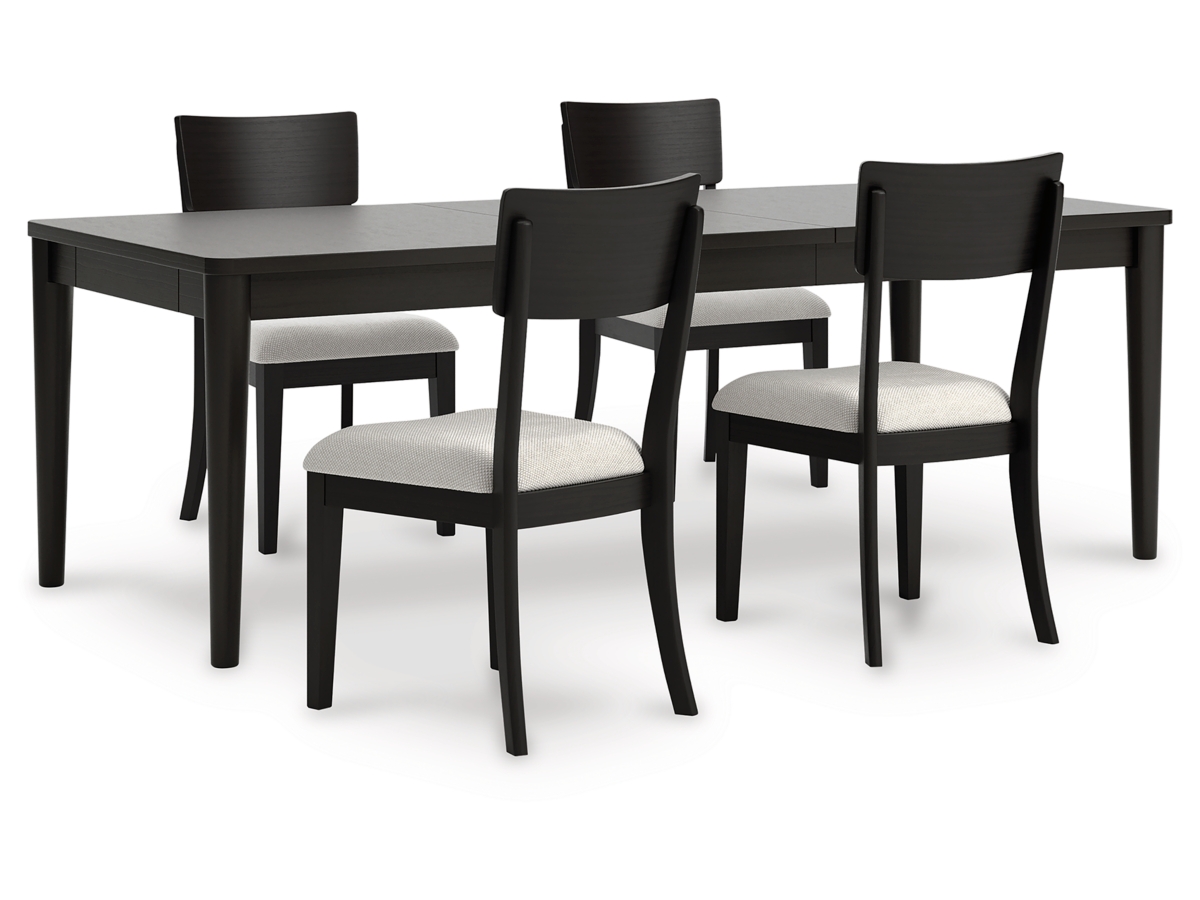 Portdown Dining Table and 4 Next-Gen Nuvella™ Performance Fabric