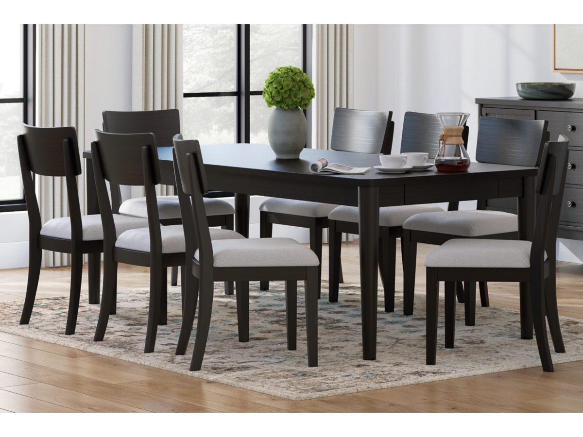 Portdown Dining Table and 8 Next-Gen Nuvella™ Performance Fabric