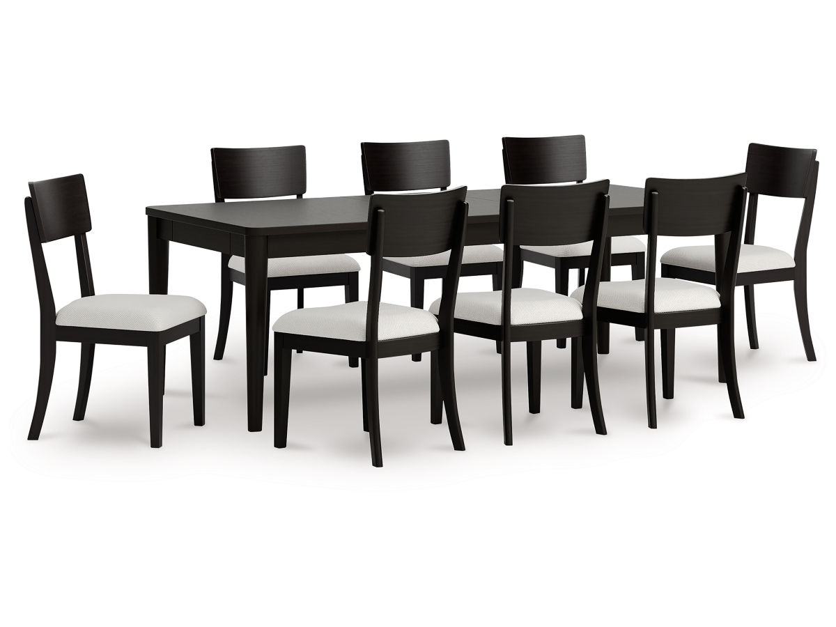 Portdown Dining Table and 8 Next-Gen Nuvella™ Performance Fabric