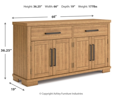 Havonplane Dining Server Dimensions