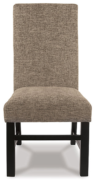 Load up on earthy character. Scale back on fuss. As the Sommerford dining room side chair proves to perfection—less is more. It’s sure to impress everyone around your table.Wood frame | Cushioned back and seat with polyester/acrylic upholstery | Assembly required | Excluded from promotional discounts and coupons | Estimated Assembly Time: 30 Minutes