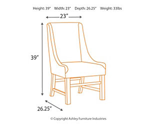 Load up on earthy character. Scale back on fuss. As the Sommerford dining room arm chair proves to perfection—less is more. It’s sure to impress everyone around your table.Wood frame | Cushioned back and seat with polyester/acrylic upholstery | Assembly required | Estimated Assembly Time: 30 Minutes