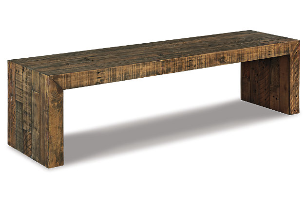 Signature Design by Ashley 65 Sommerford Wood Dining Bench, Set of 1 .Brown