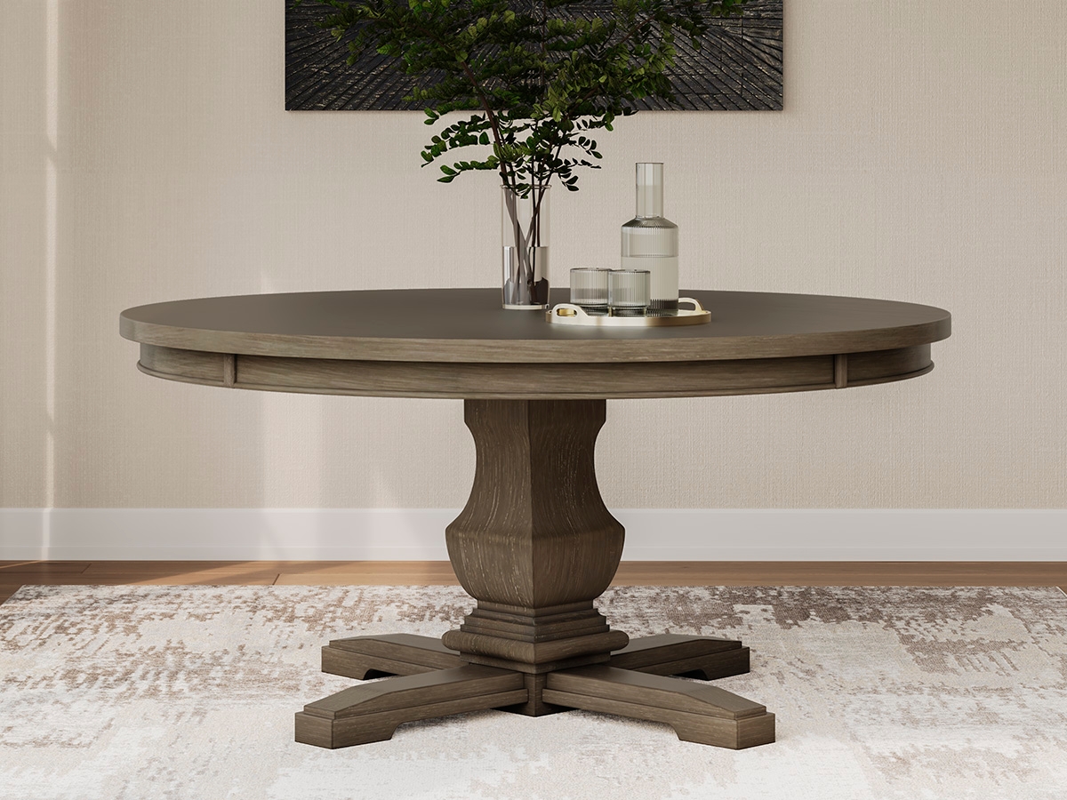 Ashleys furniture round dining table discount