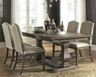 APG-D776-554 Johnelle Dining Table and 4 Chairs, Gray sku APG-D776-554