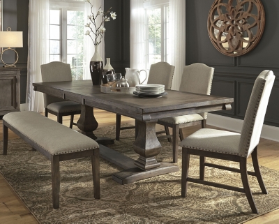 Ashley Furniture Dining Room Set With, Dining Room Couch Benchtop Table