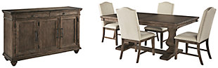 Johnelle Dining Table and 4 Chairs with Storage, , large