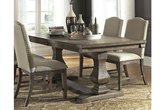 Johnelle Extendable Dining Table, Ashley Furniture Round Table