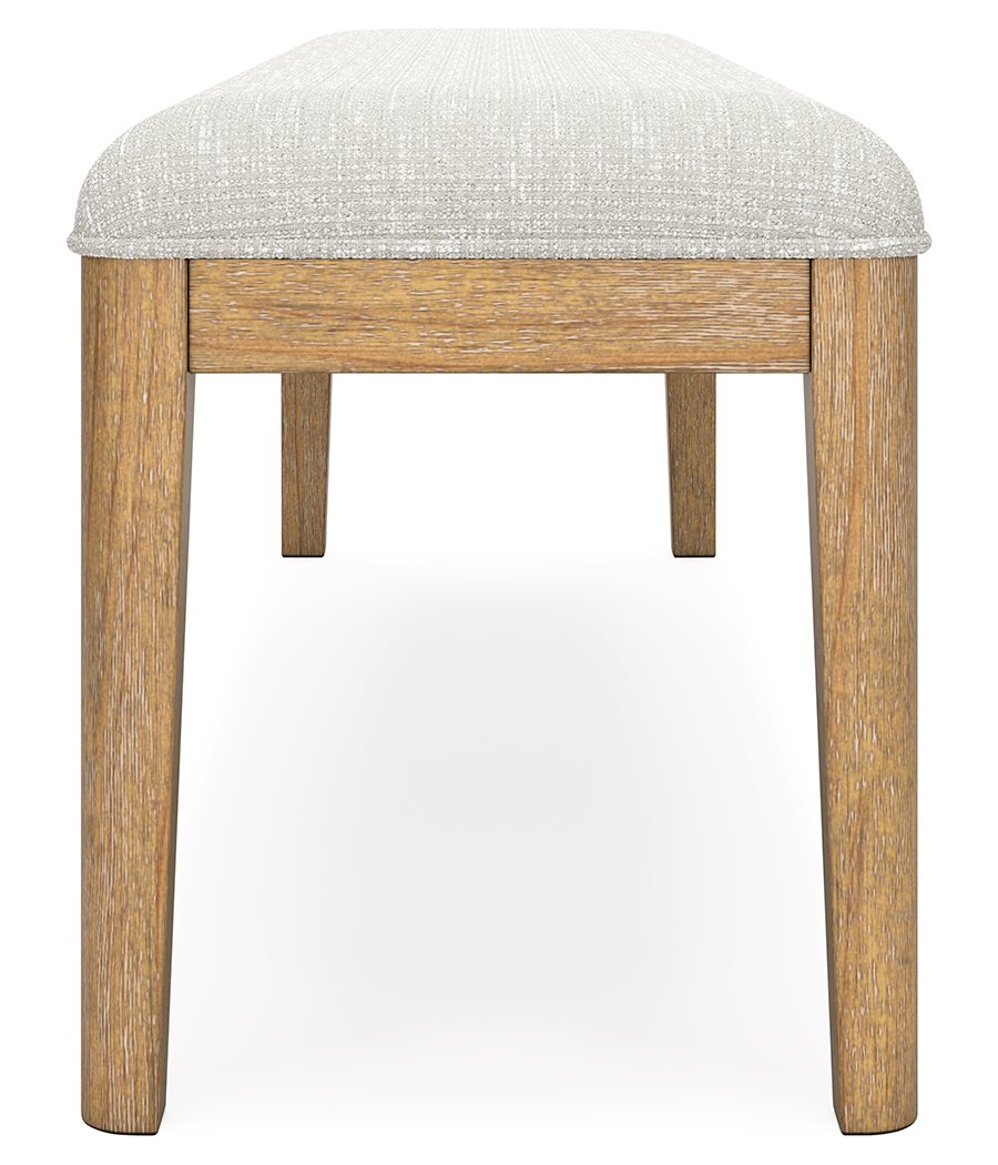 Mesa de comedor extensible Rencott, 4 sillas y banco - image 7
