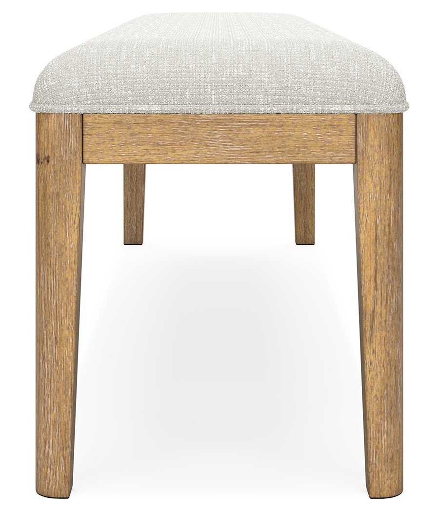 Mesa de comedor extensible Rencott, 4 sillas y banco - image 5