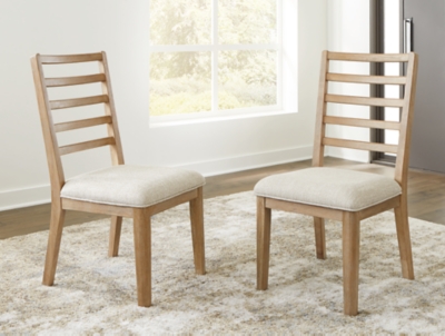 D781-01 Rencott Dining Chair (Set of 2), Light Brown sku D781-01