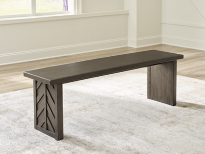 Arkenton 58 Dining Bench, Grayish Brown