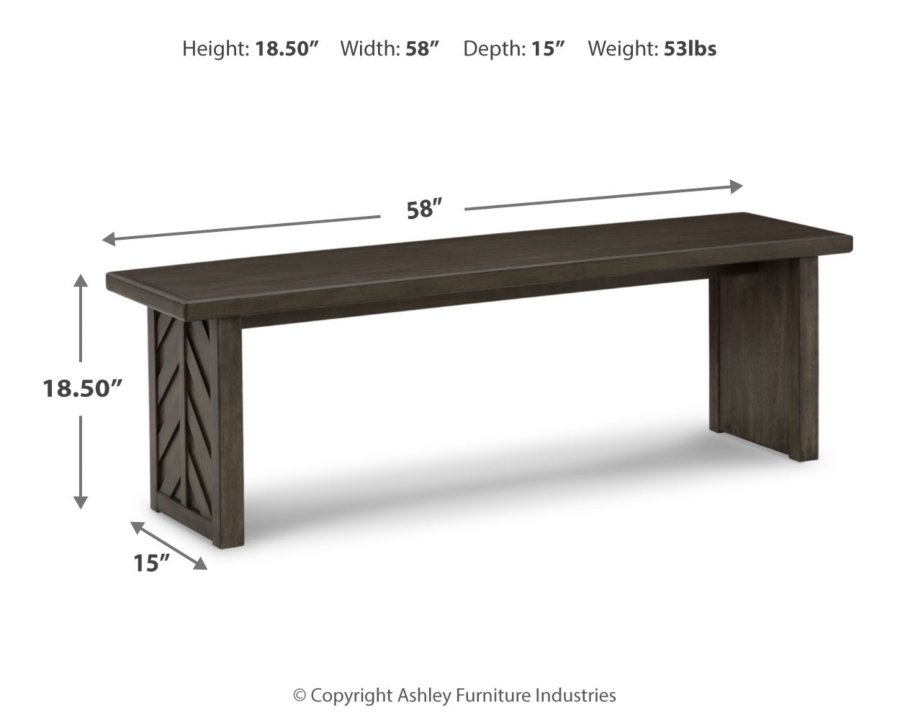 Arkenton Dining Table, 4 Chairs and Bench - image 6
