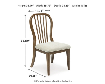 Sturlayne Dining Chair Dimensions