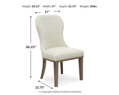 Sturlayne Dining Chair Dimensions