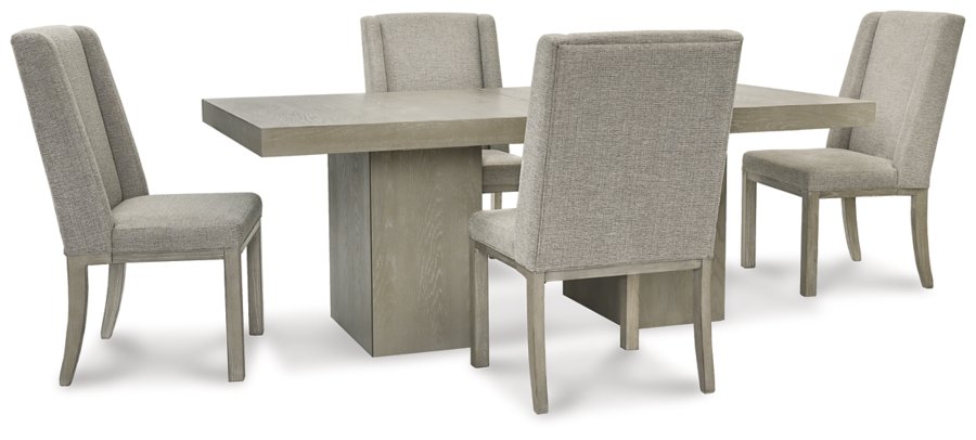 Mesa de comedor extensible Fawnburg y 4 sillas - image 1