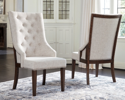 D798-02A Hillcott Upholstered Dining Arm Chair (Set of 2),  sku D798-02A