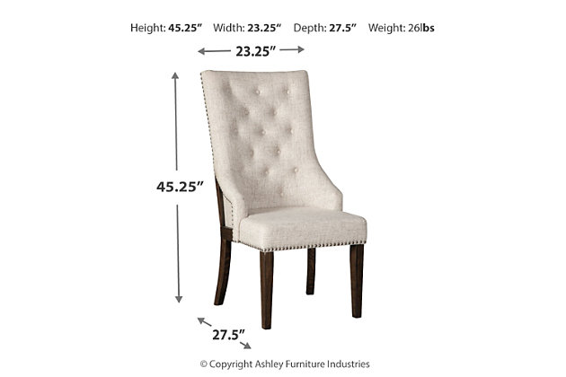 Hillcott Dining Chair Ashley, High Back Upholstered Dining Chair Style