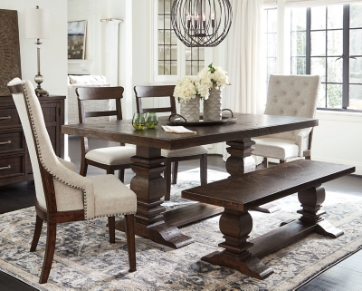 Ashley wood dining online table