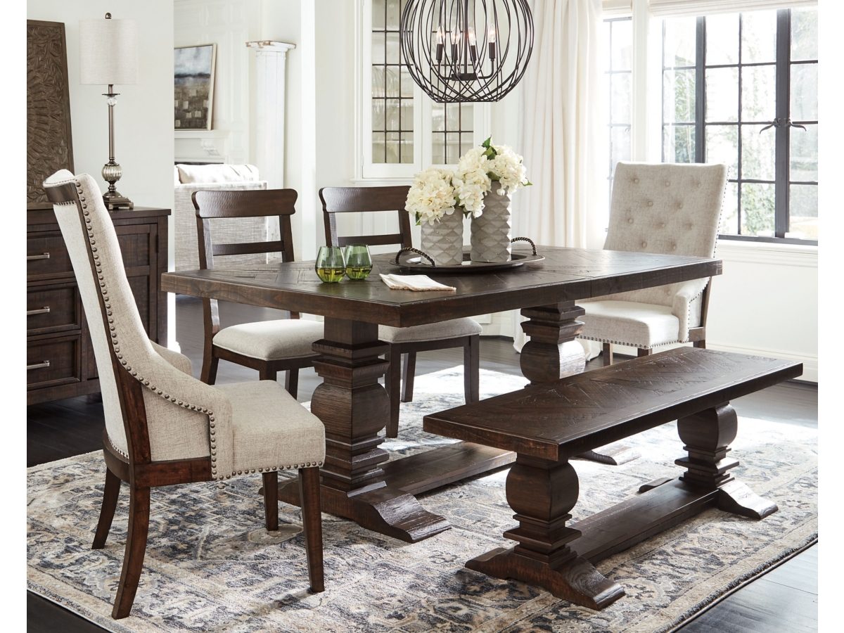 Hillcott dining table and 4 chairs store and bench